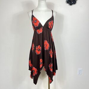 Ecote Urban Outfitters Dress Womens Small Brown Boho Fairy Grunge Whimsigoth